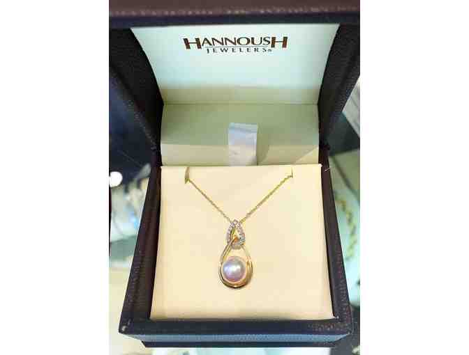 HANNOUSH DIAMOND AND PEARL NECKLACE