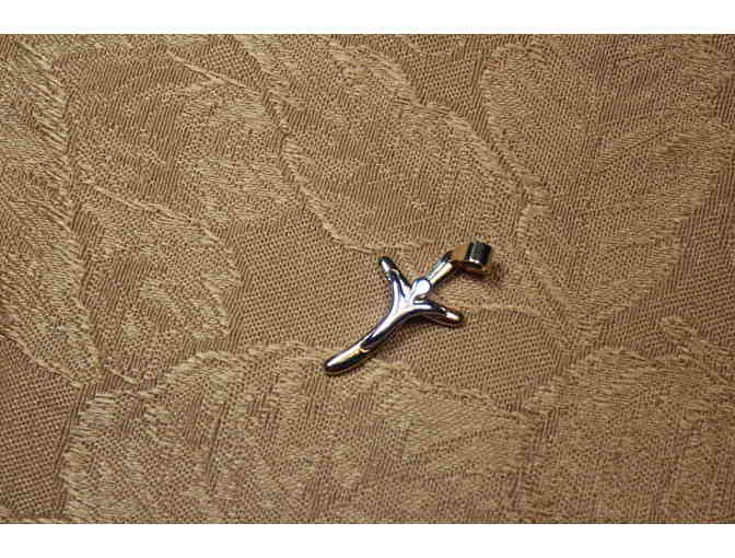 Gold and Silver Cross Pendant