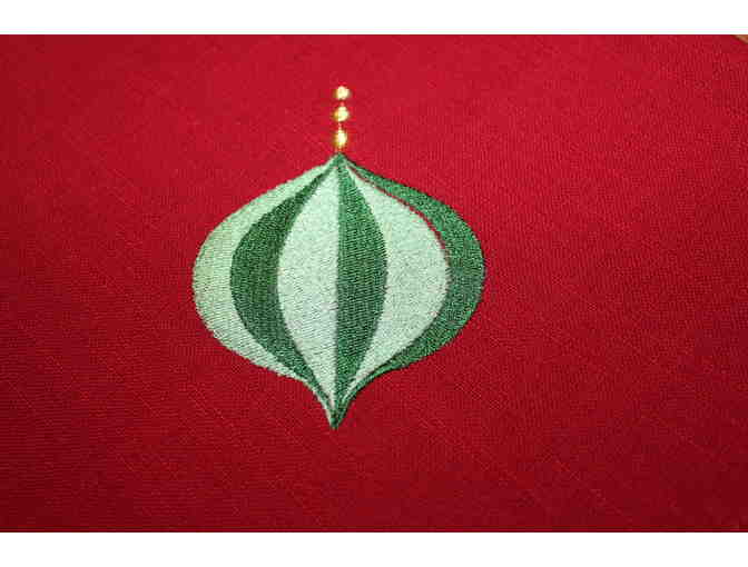 Embroidered Table Napkins, Christmas