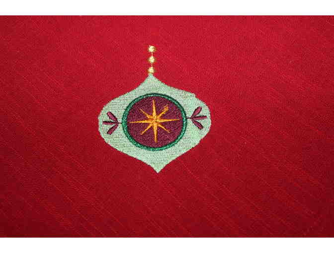 Embroidered Table Napkins, Christmas