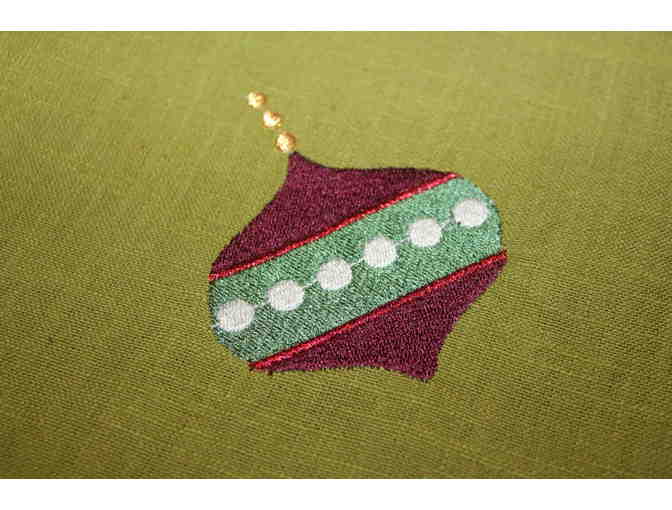 Embroidered Table Napkins, Christmas