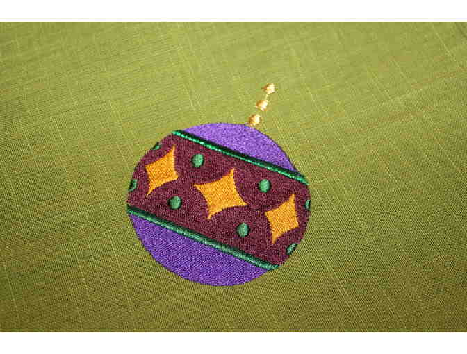 Embroidered Table Napkins, Christmas