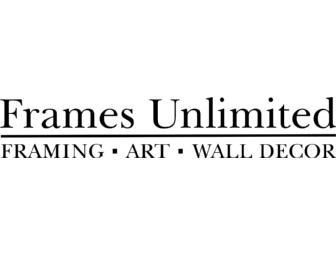 Custom Frames and $50 Gift Certificate to Frames Unlimited in Grand Rapids