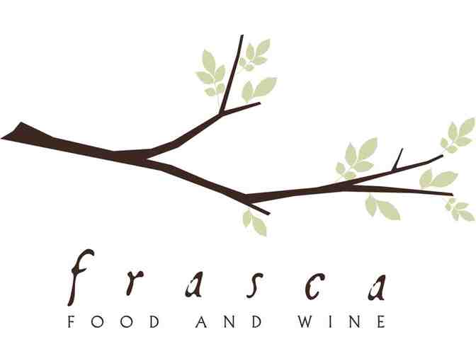 Dinner at Frasca Food and Wine in the heart of Boulder, Colorado
