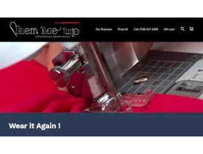 Online mail-in tailoring and alteration from Hem Me Up