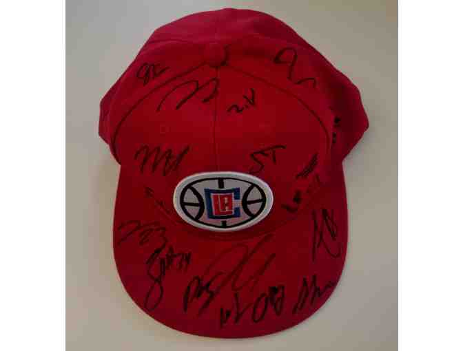 L.A. Clippers 2018-19 season team signed hat w/ Certificate of Authenticity.