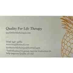 Quality For Life Therapy - Monique Dickinson