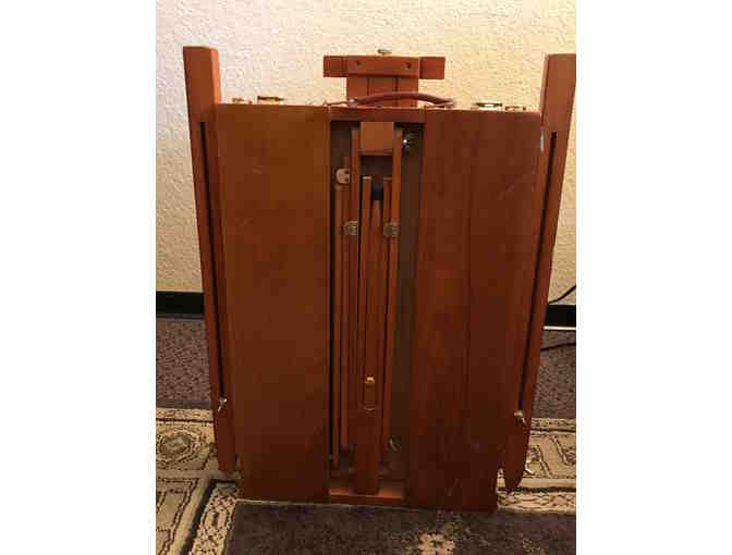 Wooden Artist Easel with Storage Compartment