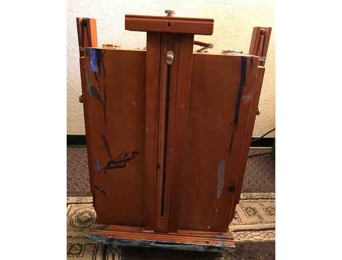 Wooden Artist Easel with Storage Compartment
