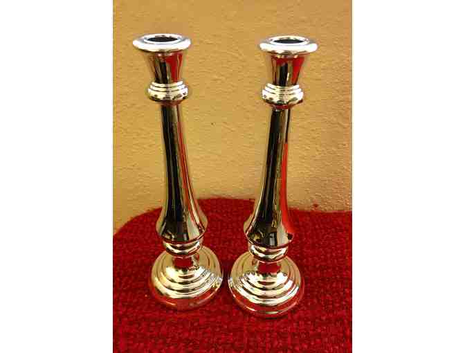 Silver-Plated Candlesticks