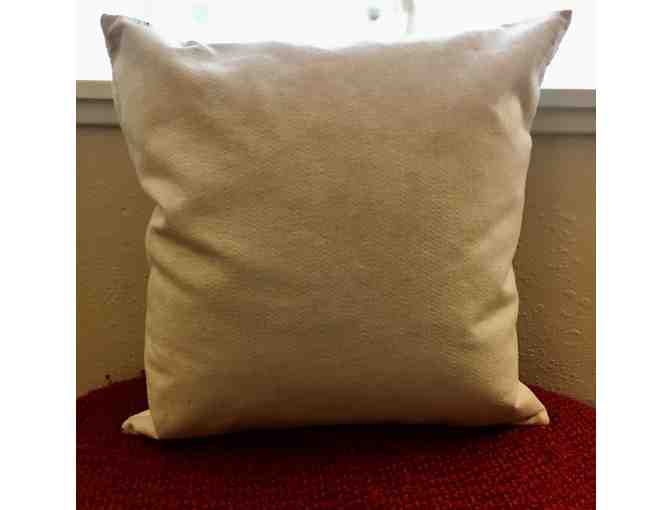 Wool Pillow with Embroidery