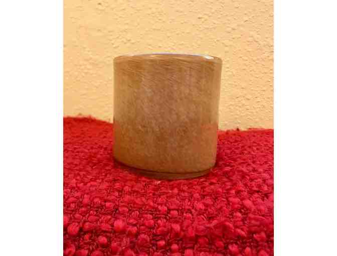 Amber Glass Votive Holder