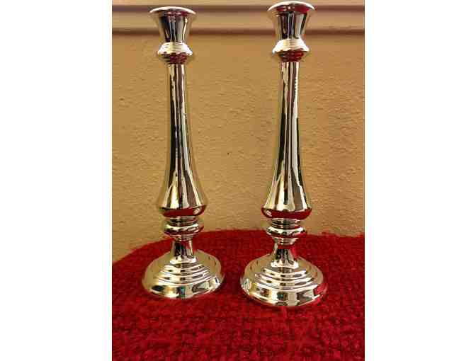 Silver-Plated Candlesticks