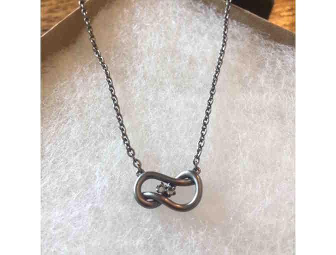 Pewter Diamond Necklance