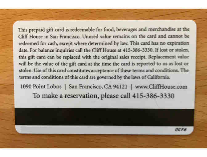 $125 Gift Card: Cliff House, San Francisco - Photo 3