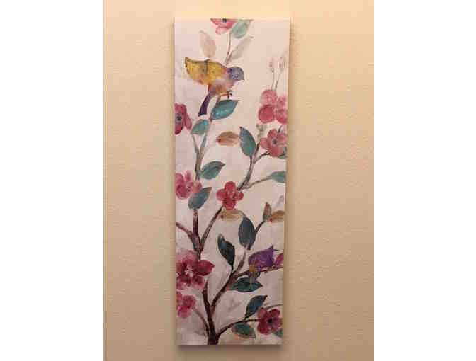 Birds and Flowers Wall Panel