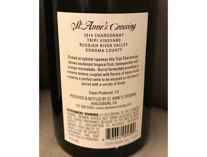 TWO bottles of St. Anne's Crossing 2014 Chardonnay