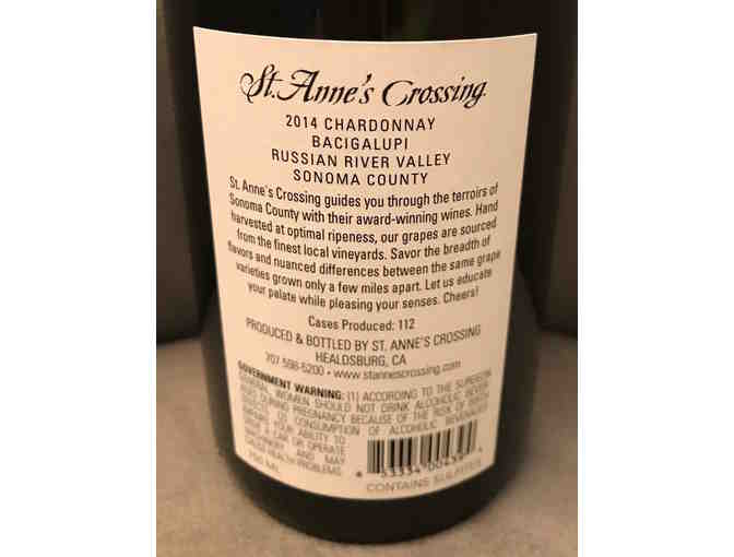 TWO bottles of St. Anne's Crossing 2014 Chardonnay