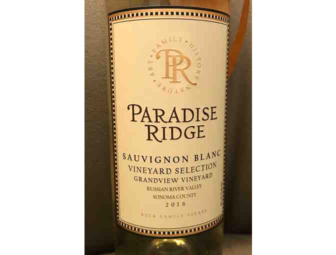 Paradise Ridge 2016 Sauvignon Blanc and Muscardini 2014 Pinot Grigio