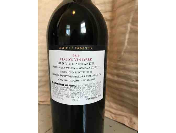 6 Bottles of Italo's Vineyard 2016 Old Vine Zinfandel Wine