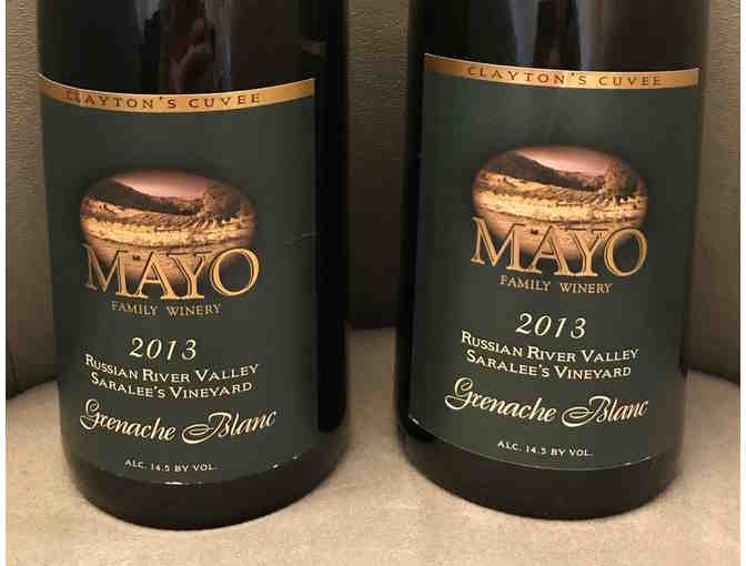 TWO bottles of Mayo Family Winery 2013 Grenache Blanc - Photo 1