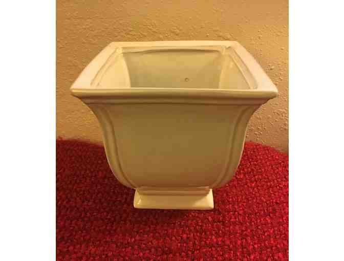 White Ceramic Vase - Photo 1