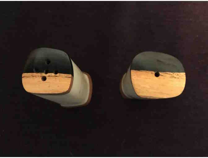 Handcarved Ivory Salt and Pepper Shakers