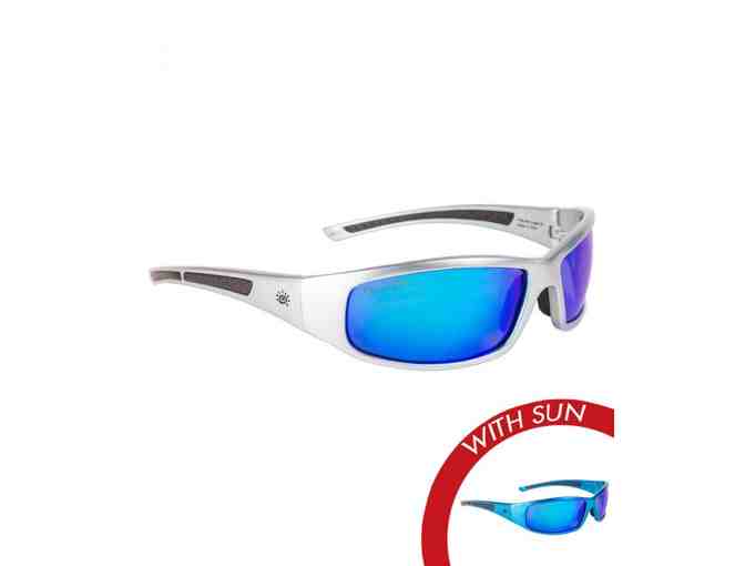 Solize Sunglasses - With Me Tonight - Silver to Blue - Photo 1