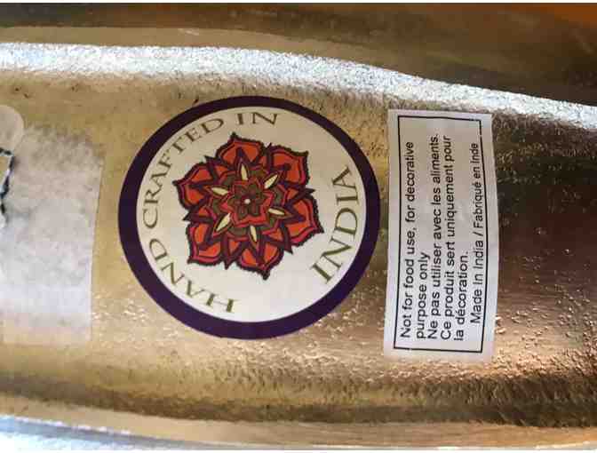 Silver Colored Leaf Wall Plaque