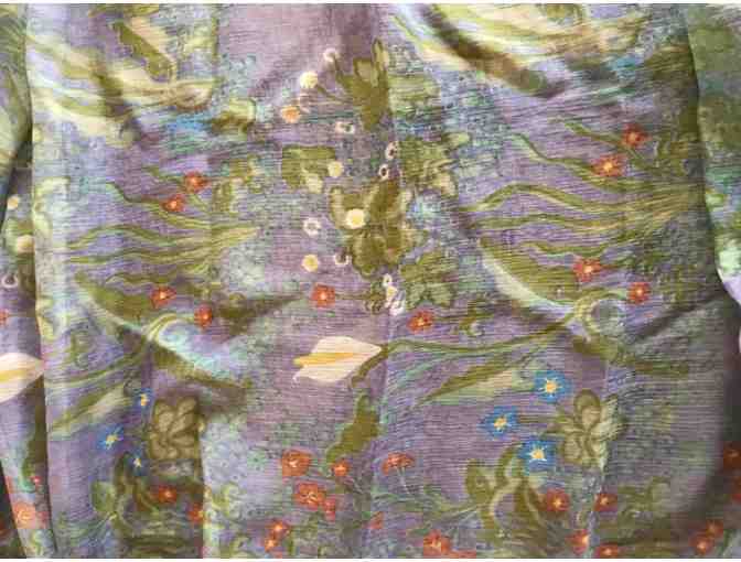 Lavender with Flowers Scarf