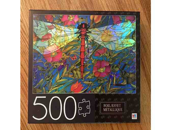 3 Jigsaw Puzzles: Flowers, Red Dragonfly and Bow Bridge