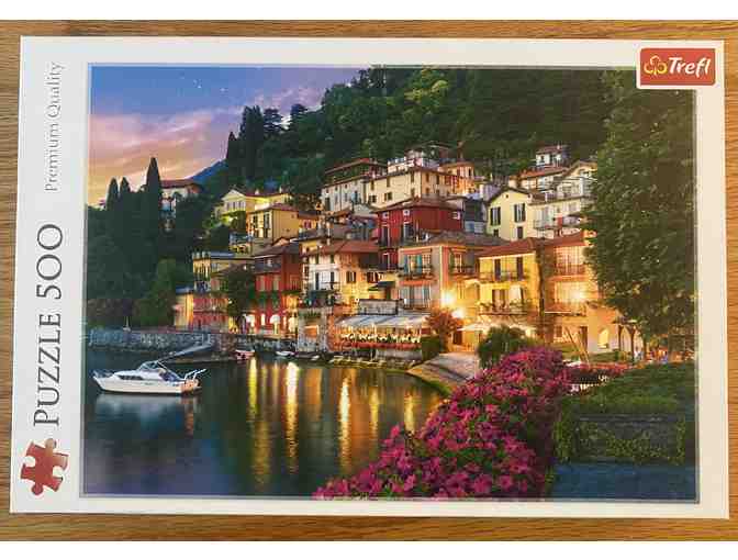 3 Jigsaw Puzzles: Tranquil Sunset, Lake Como, and Call of the Wild