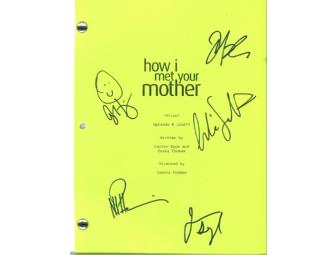 How I Met Your Mother Autographed Pilot Script