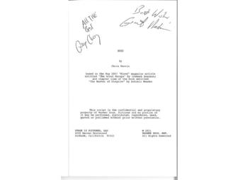 Argo Bound Script Autographed by George Clooney and Grant Heslov