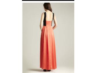 Jessica Simpson Color Block Pleated Gown