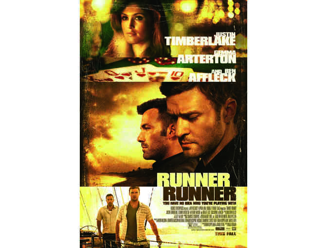 'Runner Runner' Blu-ray DVD and Poster