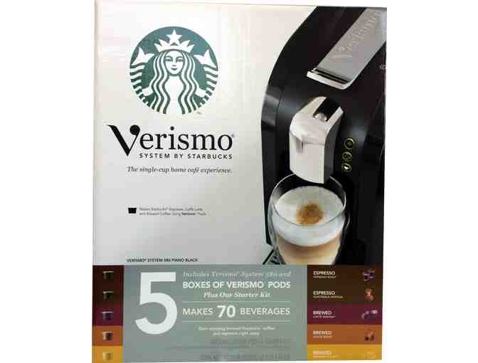 Starbucks Verismo 580 System in Piano Black with 70 Pods