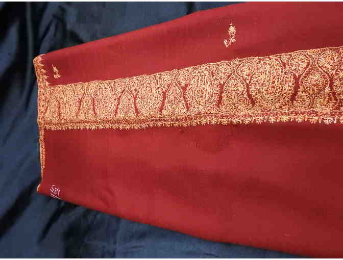 Indian Red Cashmere Scarf