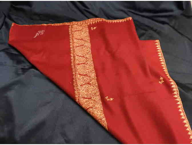 Indian Red Cashmere Scarf