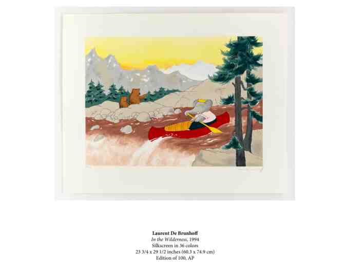 Fabulous Laurent de Brunhoff Babar Print: In the Wilderness - Photo 1