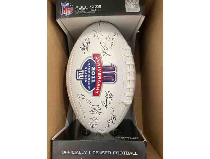 Limited Edition NY Giants Super Bowl XLVI Championship 10th Anniversary Football - Photo 1