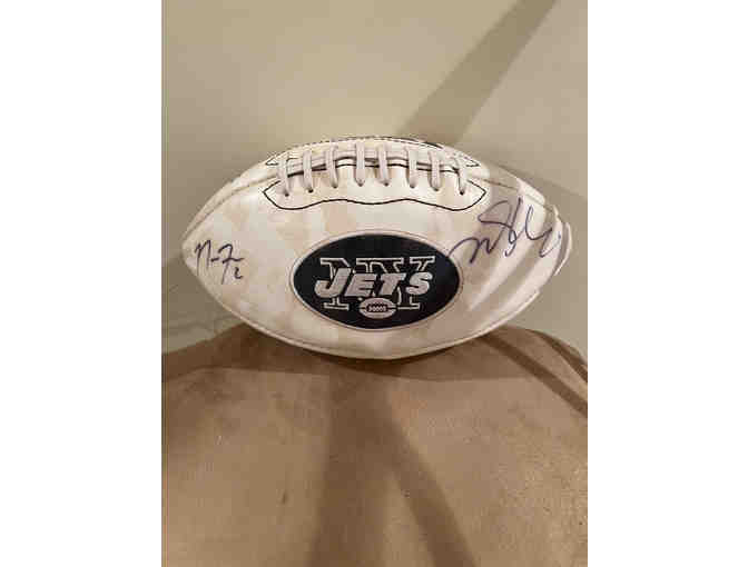 Jets Signed Football including #77 Austin Howard