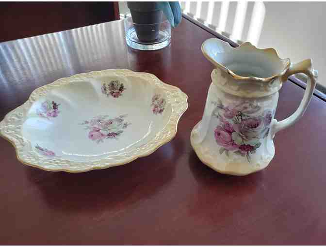 Old Foley Porcelain Pitcher and Bowl by James Kent
