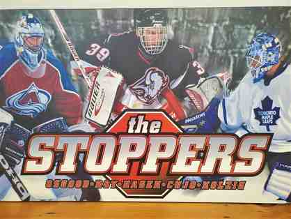"The Stoppers" NHL Goalie Memorabilia (71.25" x 23")