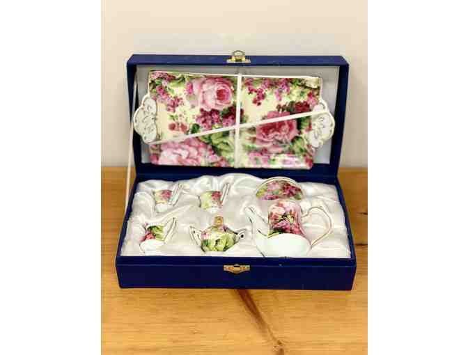 New Boxed Miniature Tea Set by Allison Fine Porcelain