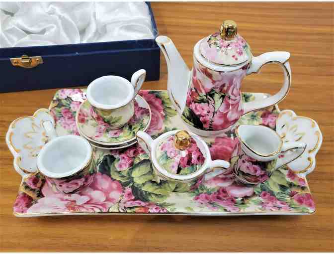 New Boxed Miniature Tea Set by Allison Fine Porcelain