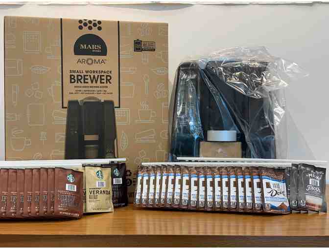 Mars Flavia Aroma Single-Serve Brewer and Coffee/Hot Chocolate Rails