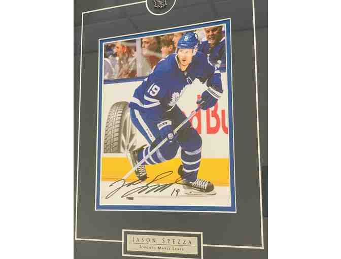 Toronto Maple Leafs Player Jason Spezza Signed Picture in Framed Print & Hockey Stick
