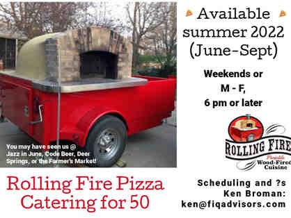 Rolling Fire Pizza Catering for 50