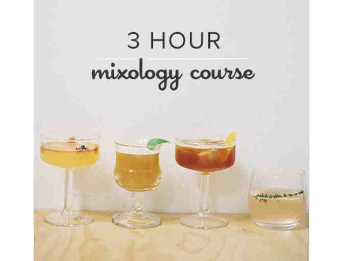 3 hour Mixology course